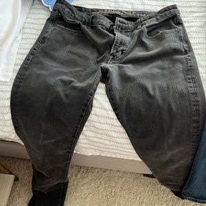 American eagle extreme flex black jeans size 34 x 34. Like new.